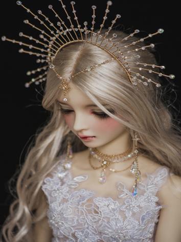 BJD Half Moon Pearl Necklace headwear Jewelry Accessories for SD Ball Jointed Doll