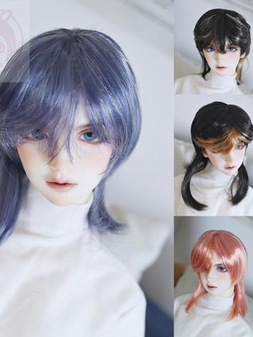BJD Wig Shoulder Long Milk Silk Hair for SD/MSD Size Ball-jointed Doll