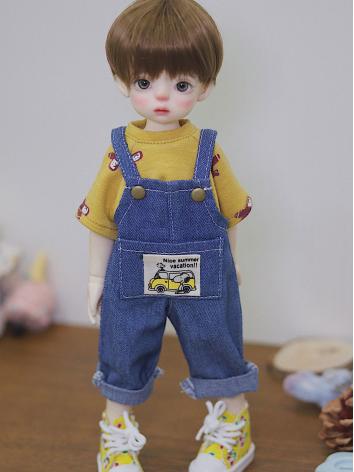 BJD Baby Denim Overalls for Men and Women for YOSD Size Ball Jointed Doll