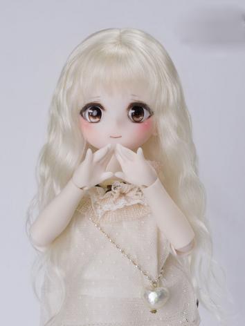 BJD Doll Wig Combed Russian Angora Wool Hair for SD MSD Size Ball Jointed Doll
