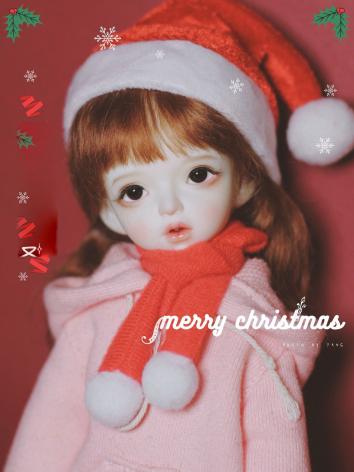 BJD Doll Small Cloth Christmas Hat Decoration Shooting Props for SD MSD YOSD Size Ball Jointed Doll