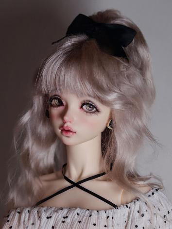 BJD Wig Mohair Half Ponytail Styling Hair for SD MSD YOSD Size Ball Jointed Doll