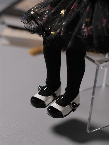 BJD Doll Shoes Vintage Square Head Chunky Heel for MSD/YOSD Size Ball Jointed Doll
