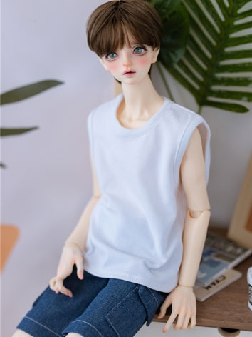 BJD Doll Dress Round Neck Sleeveless Vest for SD/MSD/YOSD/Normal 70cm Size Ball Jointed Doll
