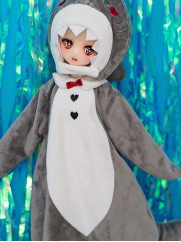 BJD Clothes Shark Jumpsuit Suit for MSD MSD Size Ball Jointed Doll