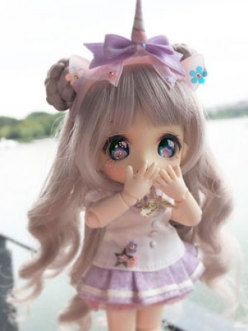 BJD Doll Wig Hairpiece for 1/12 Size  Ball Jointed Doll