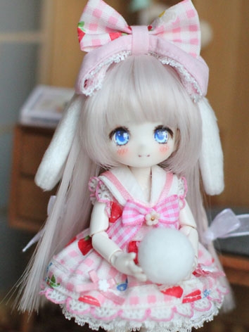BJD Doll Cute Wig for 1/8/1/12 Size Ball Jointed Doll