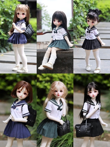 BJD Doll Suit School Uniform for MSD/YOSD/1/5 Size Ball Jointed Doll