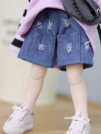 BJD Doll Jeans Blue Shorts for MSD/YOSD Size Ball Jointed Doll