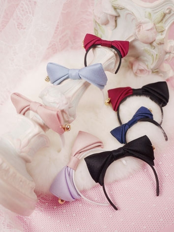 BJD  Cat Ear Bow Headband for SD/MSD Size Ball Jointed Doll
