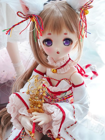 BJD High Temperature Silk Wig Long Curly Hair for SD Ball Jointed Doll