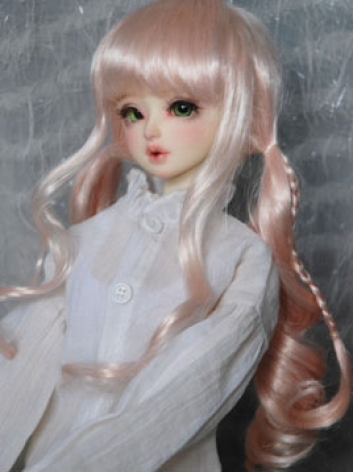 BJD Girl Wig Double Braid Long Hair for SD/MSD Size Ball-jointed Doll
