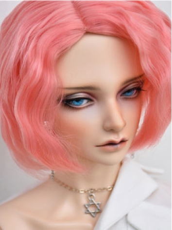BJD Wig Hot Silk Short Curly Hair for YOSD Size Ball Jointed Doll