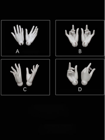 BJD 1/4 Boy's Hands for MSD Size Ball-jointed Doll