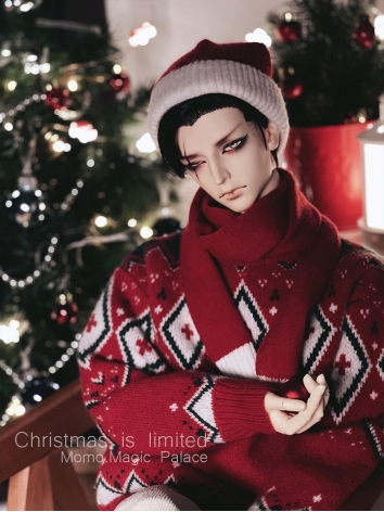 BJD Clothes Christmas Sweater for ID75 HID 65cm 70cm Size Ball-jointed Doll