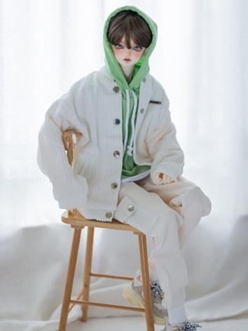BJD Clothes Coat Hoodie Pants Suit T005 for MSD SD 70cm 73cm Size Ball-jointed Doll