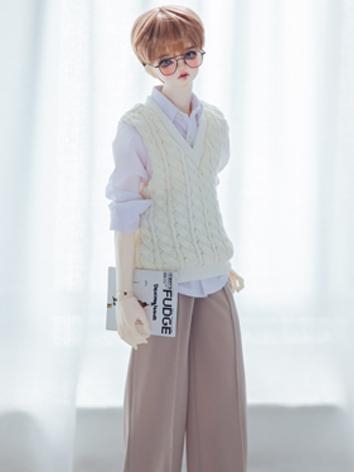BJD Clothes Shirt Trousers Sleeveless Sweater Suit T008 for MSD SD 70cm Size Ball-jointed Doll