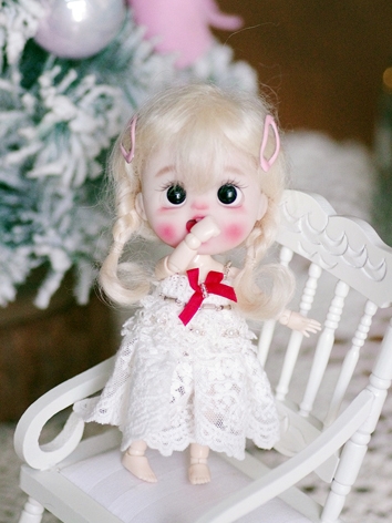 BJD Clothes Pajamas White Set for MDD/DSD/YOSD Size Ball-jointed Doll