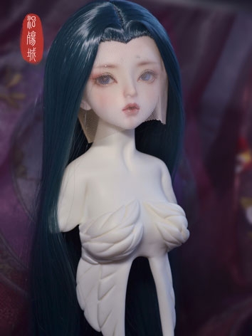 BJD SD/MSD Doll Wig High Temperature Beauty Tip Black Embryo Styling Hair Ball-jointed Doll
