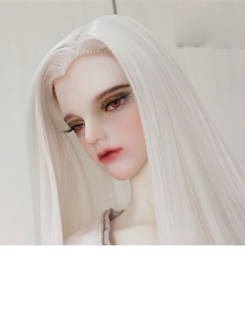 BJD SD/MSD Doll Wig High Temperature Beauty Tip White Embryo Styling Hair Ball-Jointed Doll