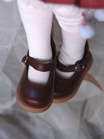 BJD Doll Round Toe Brown Shoes for SD Size Ball Jointed Doll