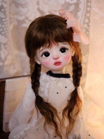 BJD Wig Mohair Double Twist Braids Hair for MSD/YOSD Size Ball Jointed Doll