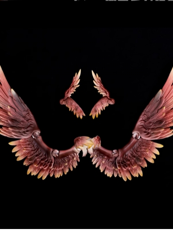 BJD Phoenix Resin Wings for MSD Size Ball-jointed Doll