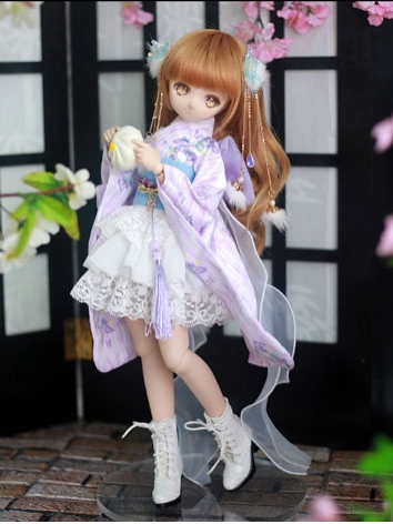 BJD Doll Clothes Kimono Dress Fit for MSD Size Ball-jointed Doll