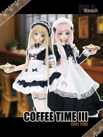 BJD Doll Clothes Coffee Time Dress Suit Fit for MSD/MDD Size Ball-jointed Doll