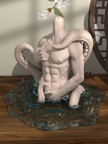 BJD Man Bust Tentacle Stand for SD 70cm Size Ball Jointed Doll