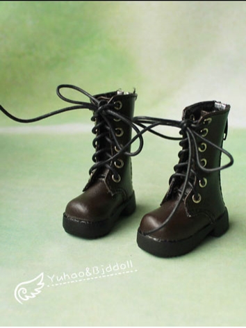 Bjd Shoes Black Brown Boot Shoes 4720 for YOSD Size Ball-jointed Doll