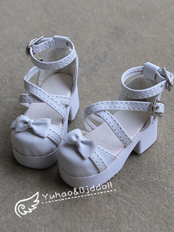 Bjd Shoes White Sandal Shoes 6718 for MSD Size Ball-jointed Doll