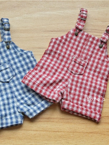 BJD Clothes Belted Plaid Shorts for YOSD/MSD/Blythe Size Ball Jointed Doll