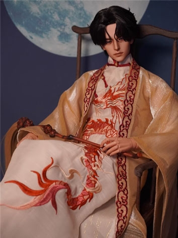 BJD Clothes Boy White Suit (Longyin) for SD/70cm/75cm Size Ball-jointed Doll