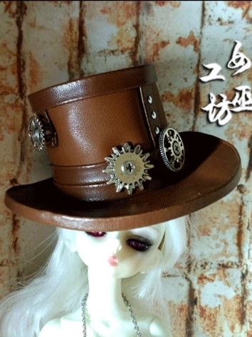 BJD Industrial Metal Leather Hat for SD/MSD/YOSD/Blythe Ball-jointed doll