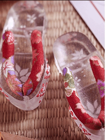 Bjd Shoes 1/3 BJD Crystal Cherry Geta SH316111 for SD Size Ball-jointed Doll