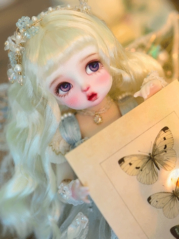 BJD Wig 1/6 Milk Golden Barbie Curly Hair WG622072B for YOSD Size Ball-jointed Doll