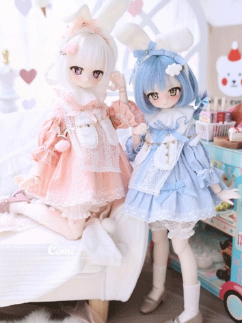 BJD Clothes Ms. Rabbit Dress Suit for MDD/MSD Size Ball-jointed Doll