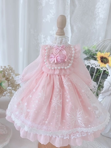 BJD Clothes Pink Wesern Sty...