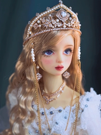 BJD Doll Accessories Crown Necklace Earrings for SD Ball Jointed Doll