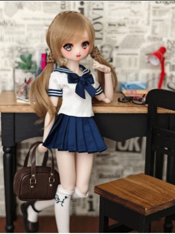 BJD Clothes Summer Sailor Suit for MSD Size Ball Jointed Doll