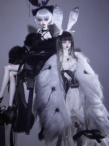 BJD Clothes White and Black...