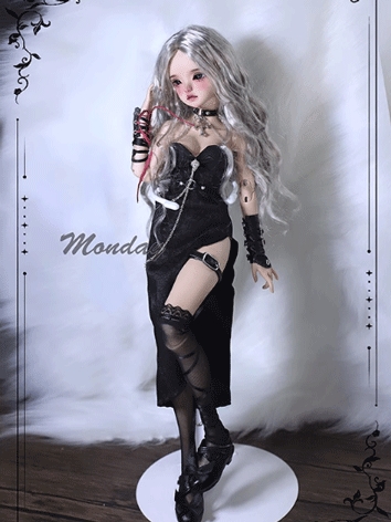 BJD Clothes Black Dress Set for 1/5 Size Ball-jointed Doll