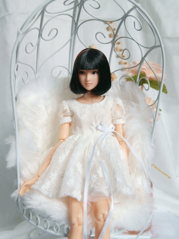 BJD Clothes White Dress for OB27 Size Ball-jointed Doll