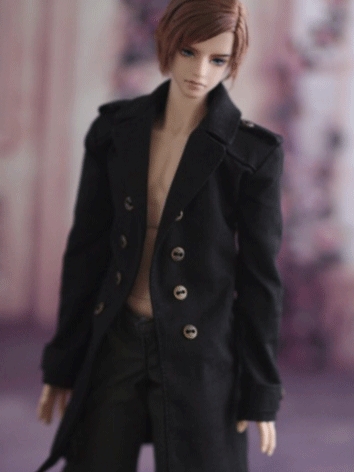BJD Clothes Black Coat for OB27 Size Ball-jointed Doll