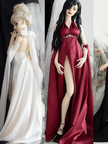 BJD Clothes Strap Evening Dress for SD/MSD Size Ball-jointed Doll