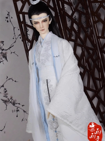 BJD Clothes Ancient Suit Lan Wangji for Loongsoul73 Size Ball-jointed Doll