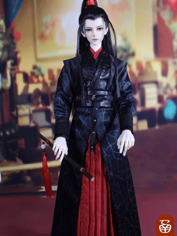 BJD Clothes Ancient Suit Wei Wuxian for Loongsoul73 Size Ball-jointed Doll