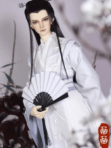 BJD Clothes Ancient Suit Lao Wenwen for Loongsoul73 Size Ball-jointed Doll