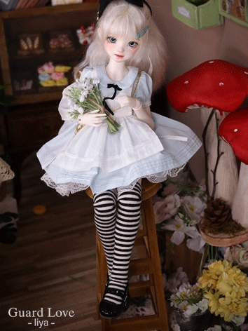 BJD Clothes Liya Outfit Girl Dress Set for MSD Size Ball-jointed Doll
